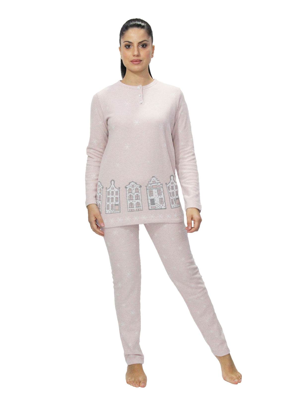 Pigiama Serafino Donna I2507 Fida - evabiancheria